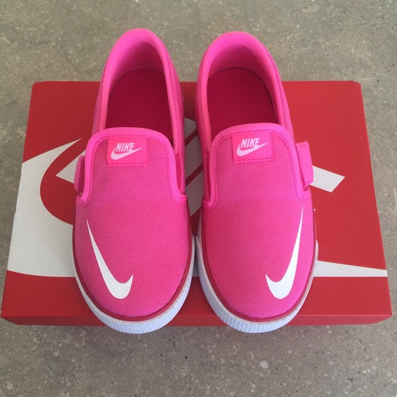 Nike Other - NIKE Toki Pink Canvas Slip On